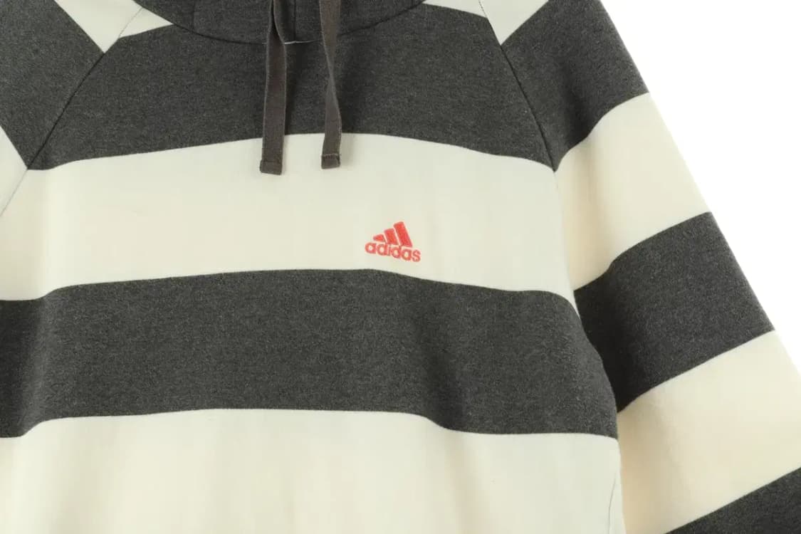 W(L-XL) 아디다스 후드티셔츠 두툼 기모 스트라이프-15D9C 상품이미지5