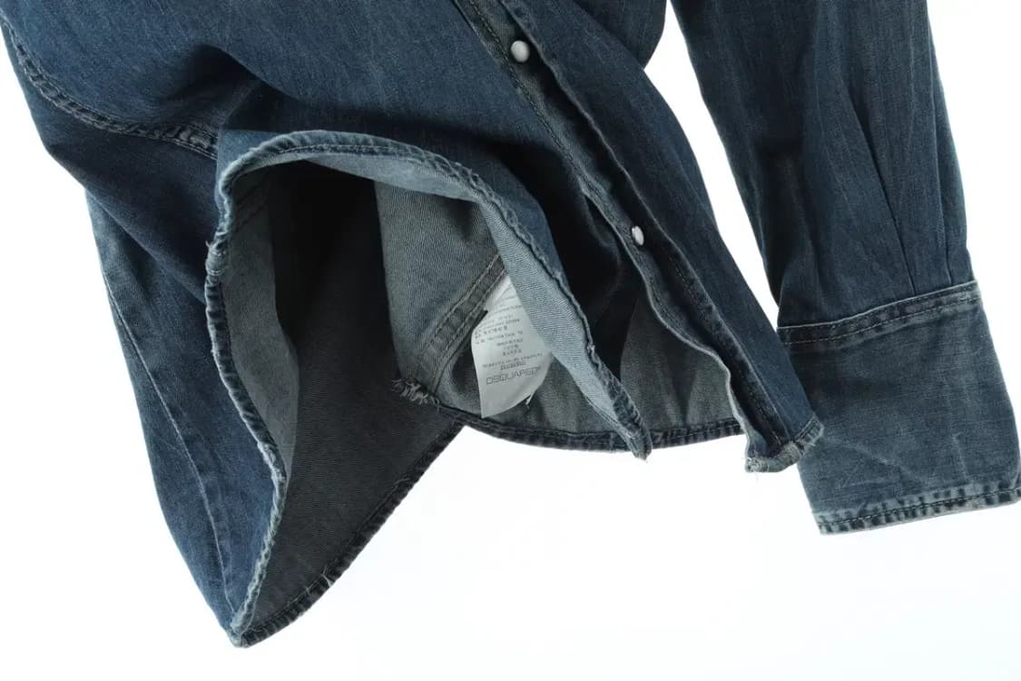 (L) 디스퀘어드 청남방 데님셔츠 워싱 한정 아메카지-15DB6 상품이미지10