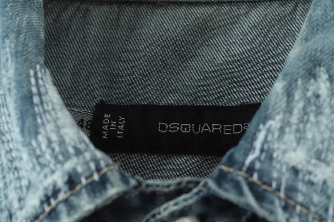 (L) 디스퀘어드 청남방 데님셔츠 워싱 한정 아메카지-15DB6 상품이미지9