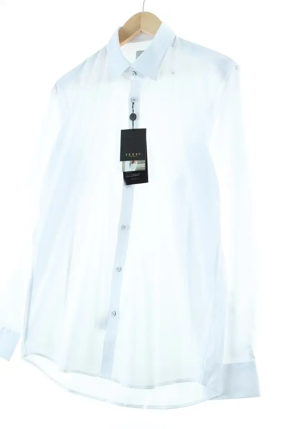 (L) 예작 셔츠 남방 무지 화이트 흰색-15DB7 상품이미지1