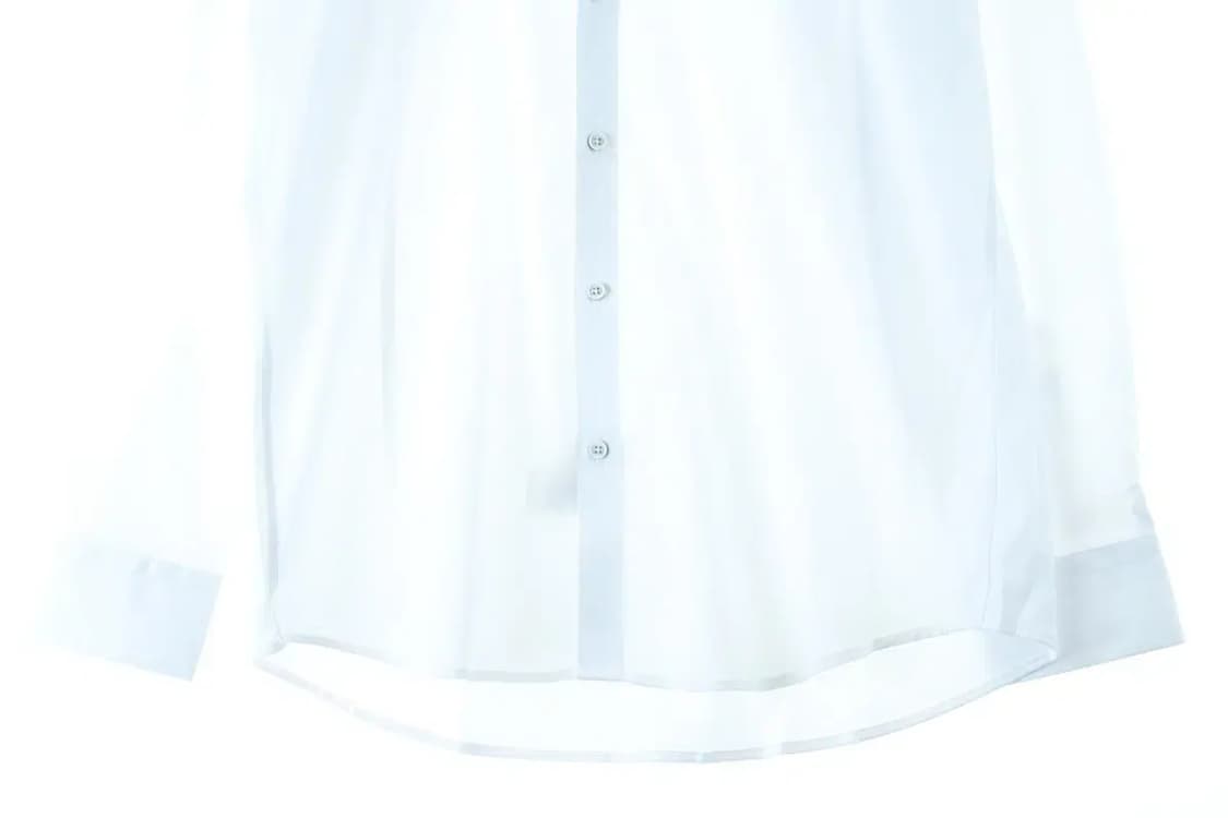 (L) 예작 셔츠 남방 무지 화이트 흰색-15DB7 상품이미지4