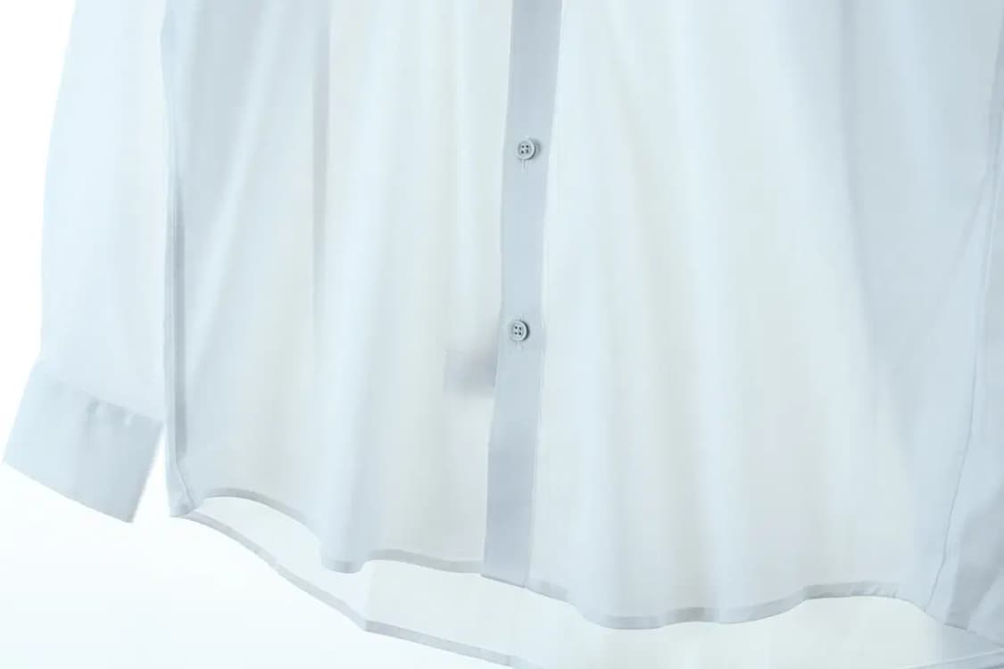 (L) 예작 셔츠 남방 무지 화이트 흰색-15DB7 상품이미지6