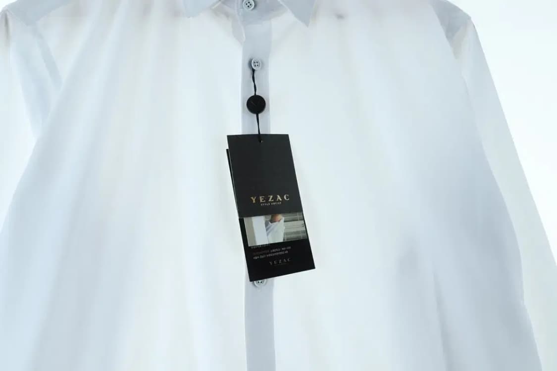 (L) 예작 셔츠 남방 무지 화이트 흰색-15DB7 상품이미지7