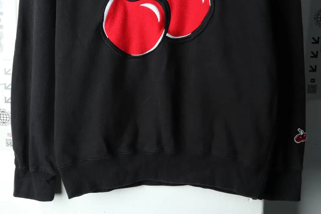 W(S-M) 키르시 맨투맨 티셔츠 빅로고 블랙-15E1B 상품이미지4