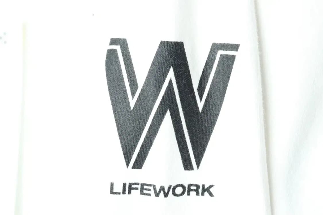 (M-XL) 라이프워크 맨투맨 티셔츠 화이트 포켓 올드스쿨-15E1E 상품이미지6