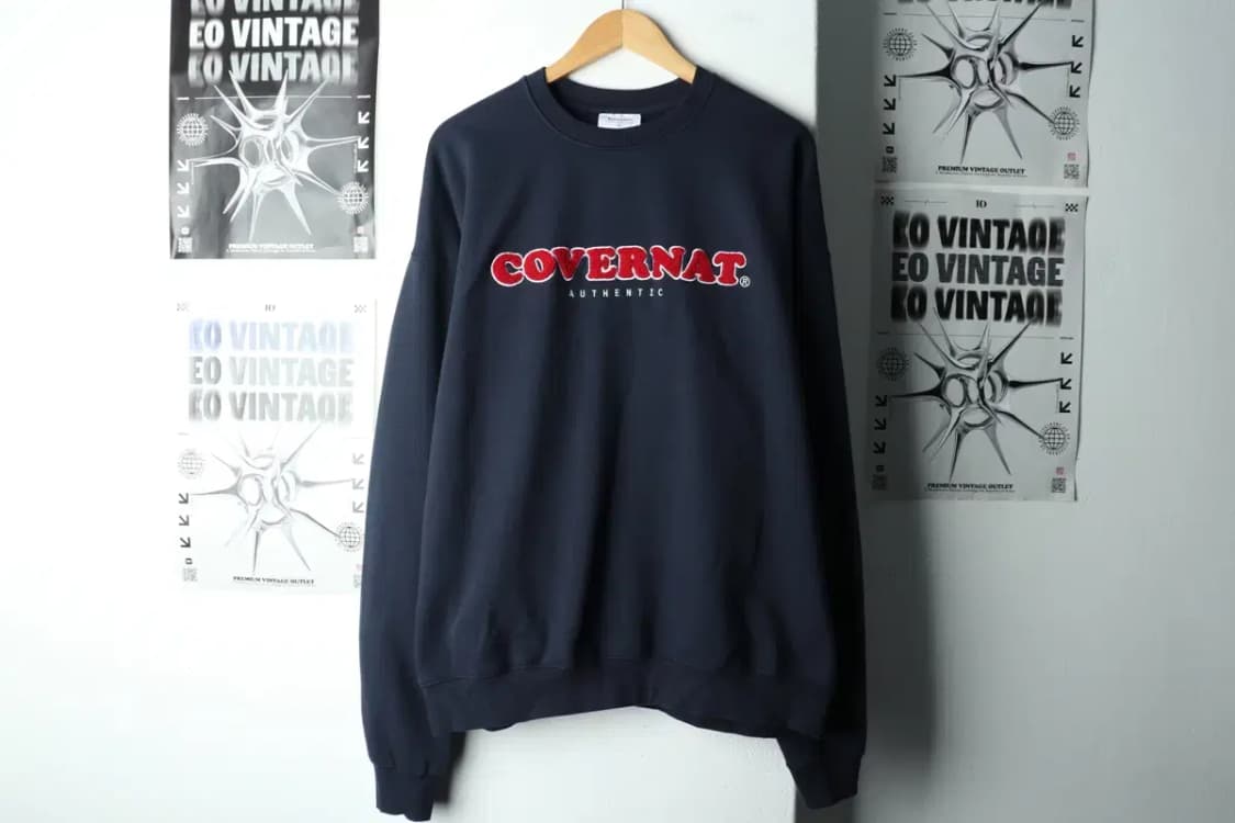 (XL) 커버낫 맨투맨 티셔츠 네이비 기모 올드스쿨-15E20 상품이미지2