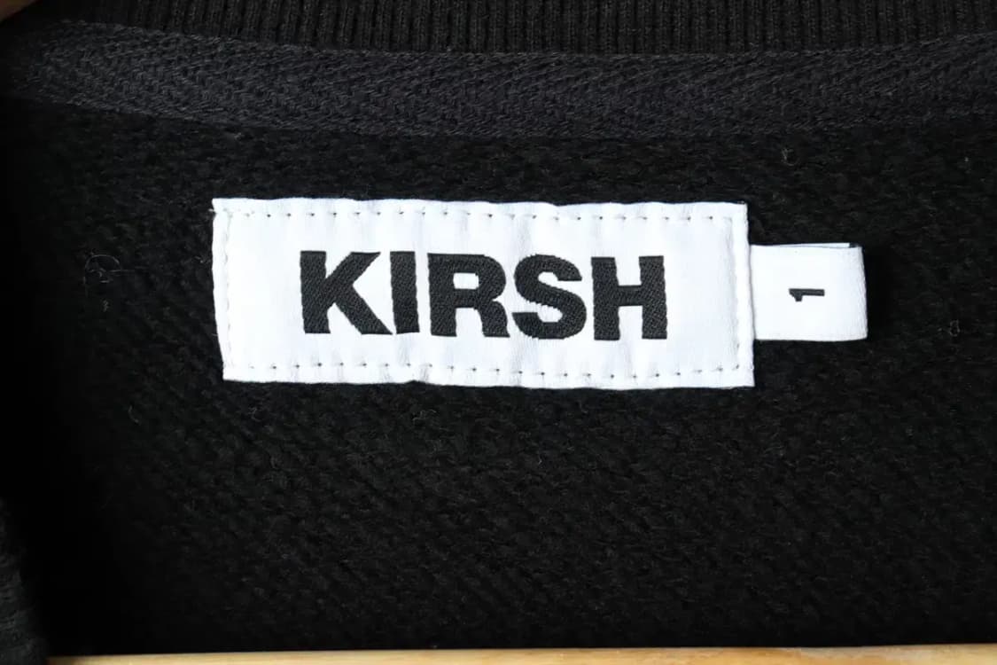 W(M) 키르시 맨투맨 티셔츠 빅로고 자수 블랙 기모-15E21 상품이미지7