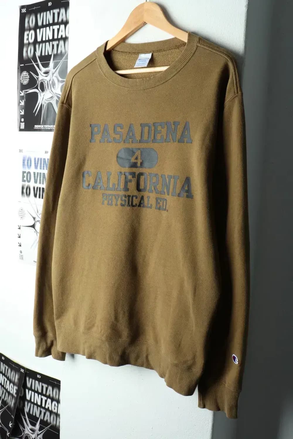 (XL-2XL) 챔피온 맨투맨 티셔츠 피그먼트 브라운 잘익음-15E23 상품이미지1