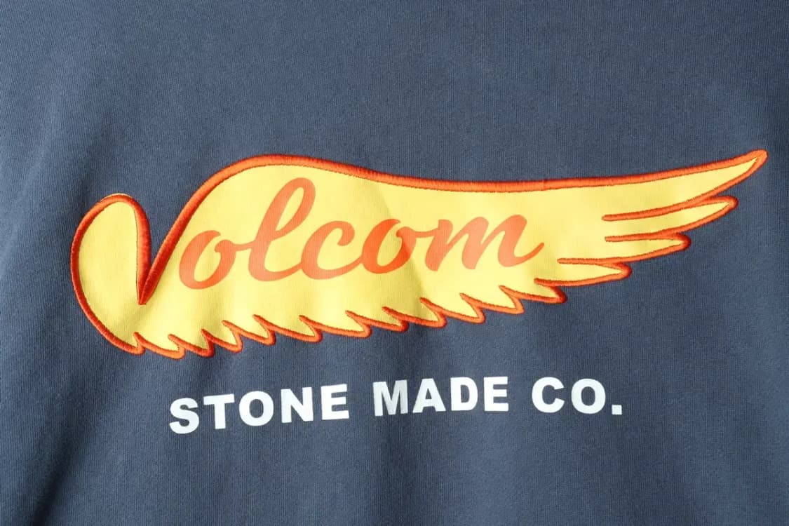 (M-L) 볼컴 맨투맨 티셔츠 네이비 플레임 올드스쿨-15E24 상품이미지5