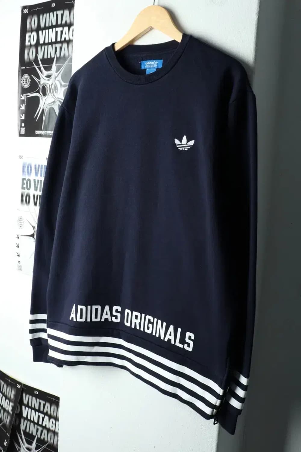 (2XL) 아디다스 맨투맨 티셔츠 빅사이즈 오리지널 기모-15E25 상품이미지1