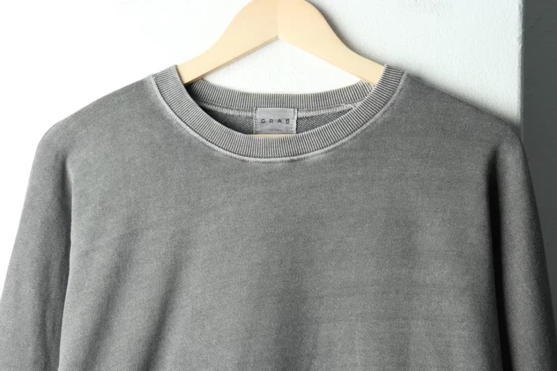 (F) 브랜드빈티지 맨투맨 티셔츠 빅사이즈 피그먼트 그레이-15E26 상품이미지3