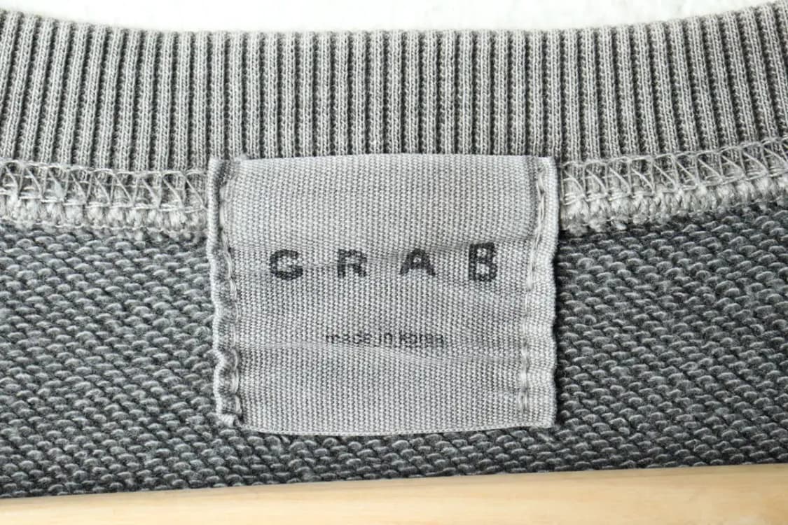 (F) 브랜드빈티지 맨투맨 티셔츠 빅사이즈 피그먼트 그레이-15E26 상품이미지6