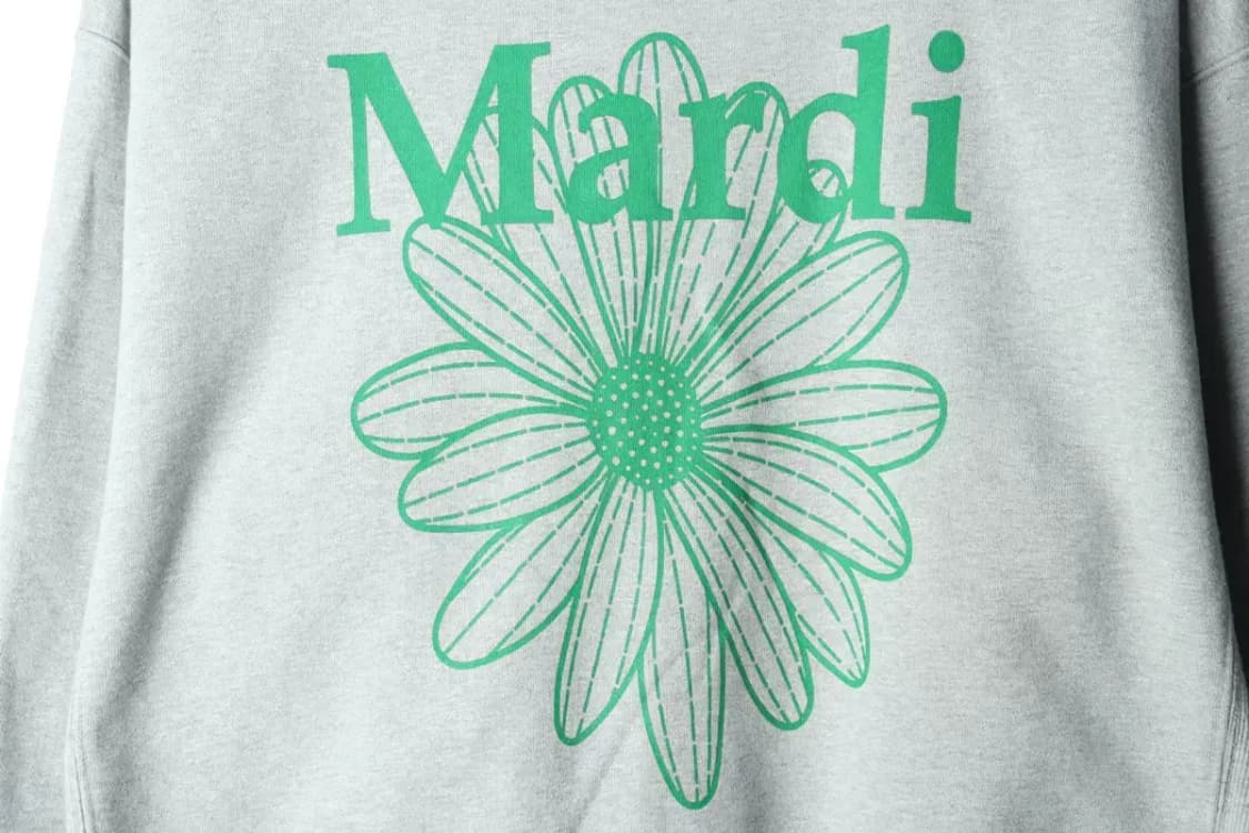 W(F) 마르디메르크디 맨투맨 티셔츠 빅로고 그레이-15E29 상품이미지5