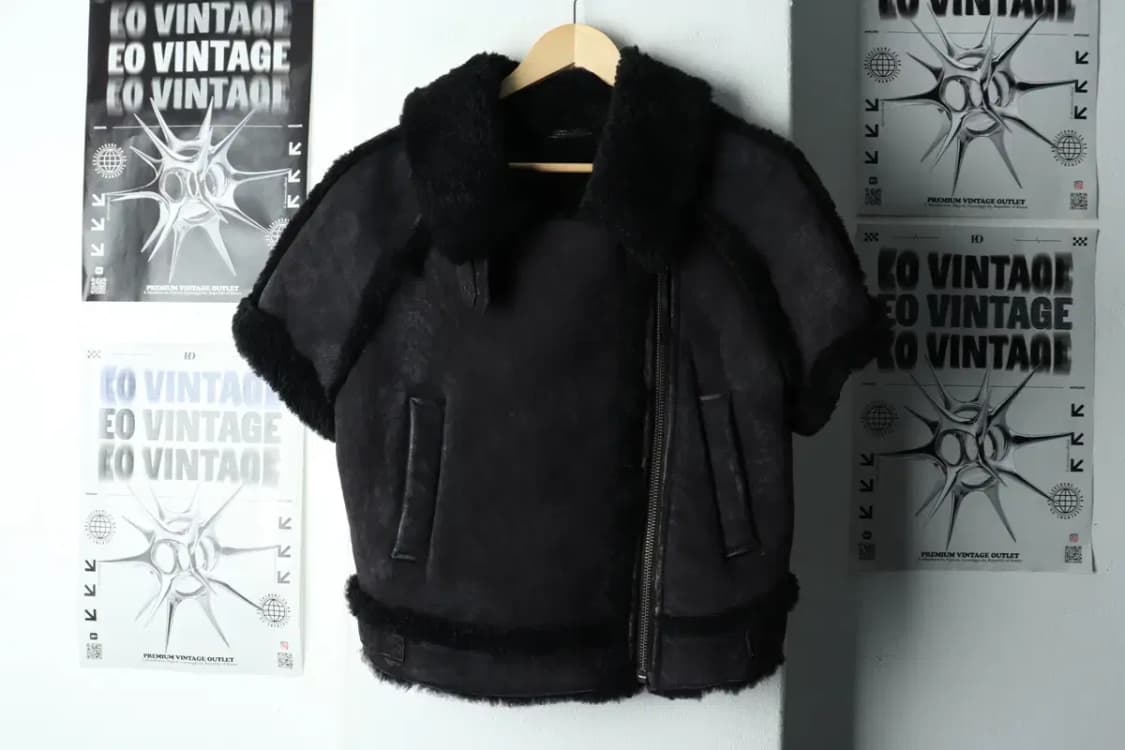 W(M-L) 디젤 집업 바람막이 점퍼자켓 반팔 무스탕 양가죽-15E99 상품이미지2