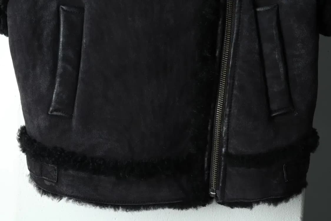 W(M-L) 디젤 집업 바람막이 점퍼자켓 반팔 무스탕 양가죽-15E99 상품이미지4