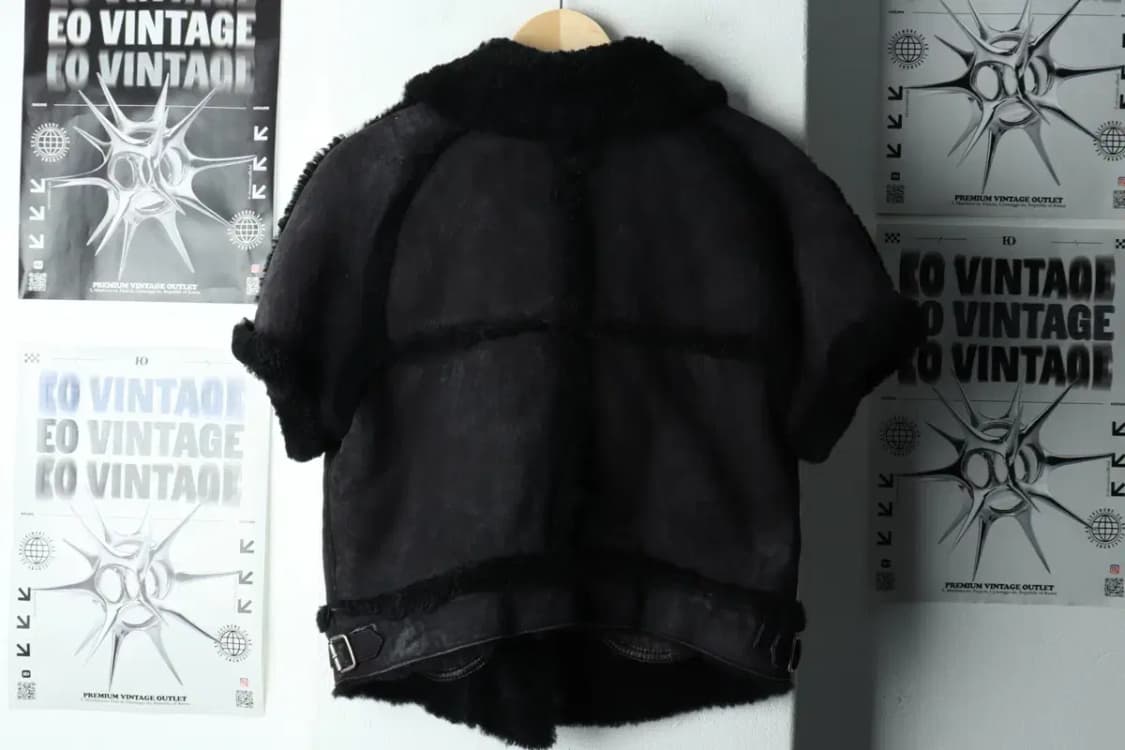 W(M-L) 디젤 집업 바람막이 점퍼자켓 반팔 무스탕 양가죽-15E99 상품이미지5