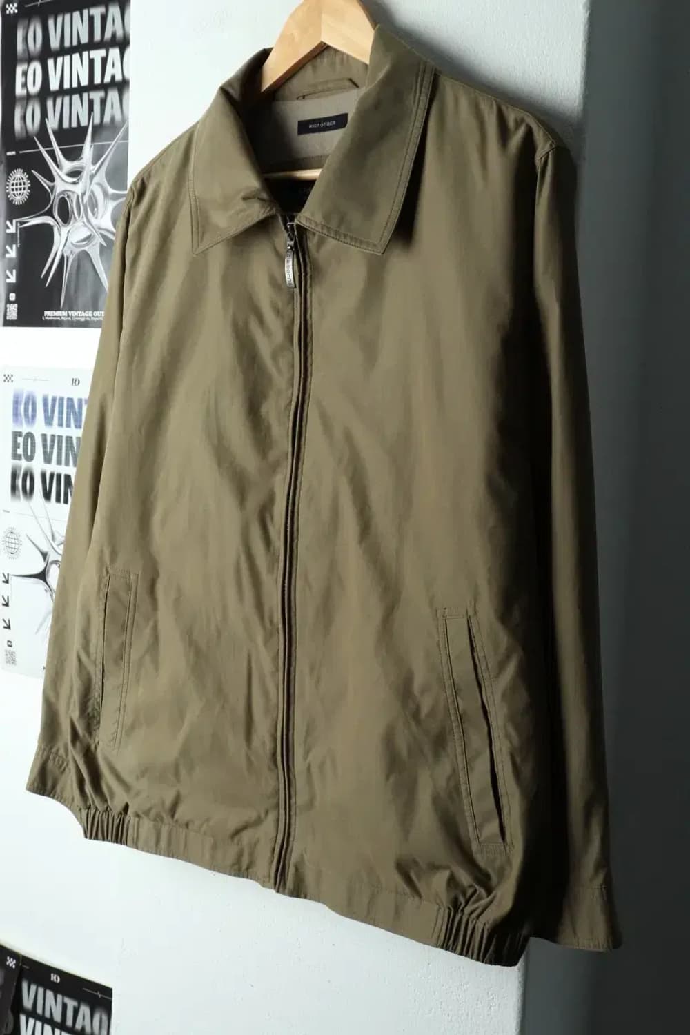 (L-XL) 브랜드빈티지 집업 바람막이 점퍼자켓 해링턴 카키-15EA0 상품이미지1