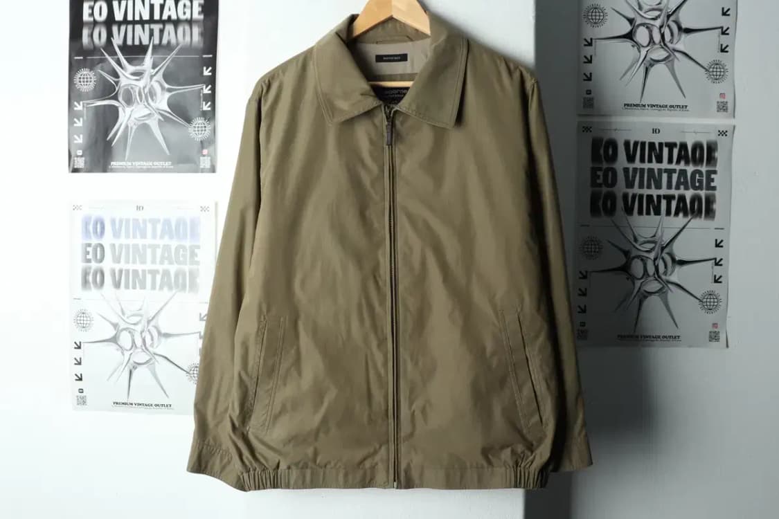 (L-XL) 브랜드빈티지 집업 바람막이 점퍼자켓 해링턴 카키-15EA0 상품이미지2