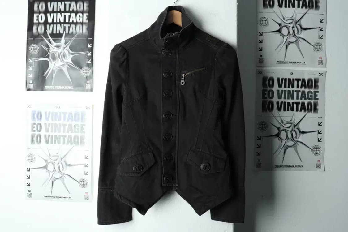 W(S-M) 디젤 집업 바람막이 점퍼자켓 블랙 라이더 한정-15EA1 상품이미지2