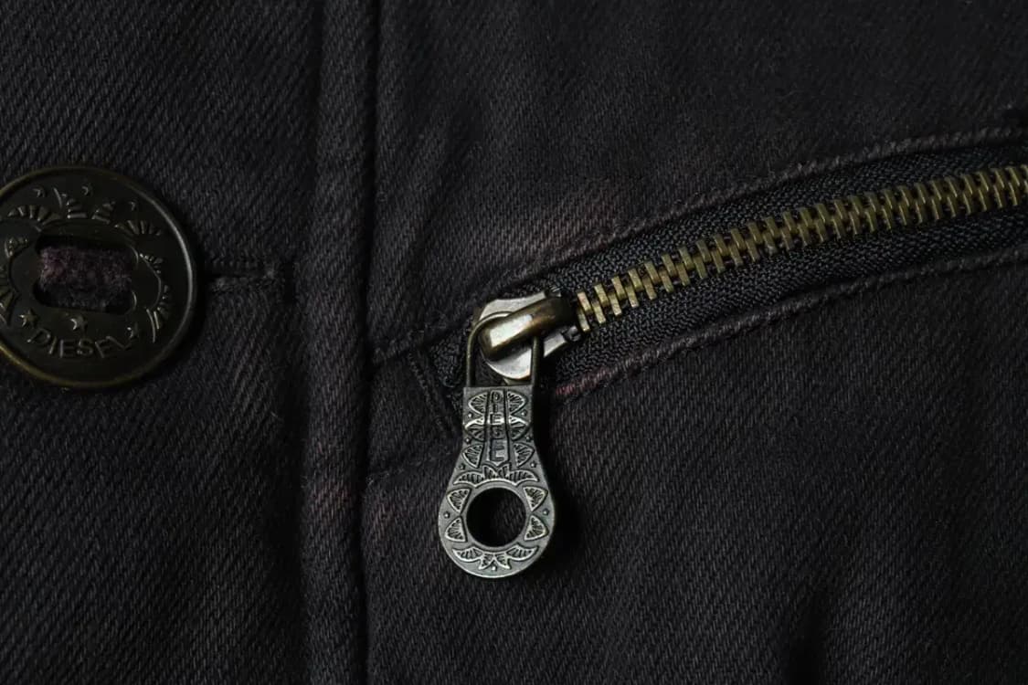 W(S-M) 디젤 집업 바람막이 점퍼자켓 블랙 라이더 한정-15EA1 상품이미지6