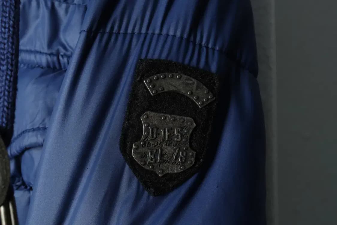 (L-XL) 디젤 패딩 점퍼자켓 블루 포켓 올드스쿨-15EA3 상품이미지5