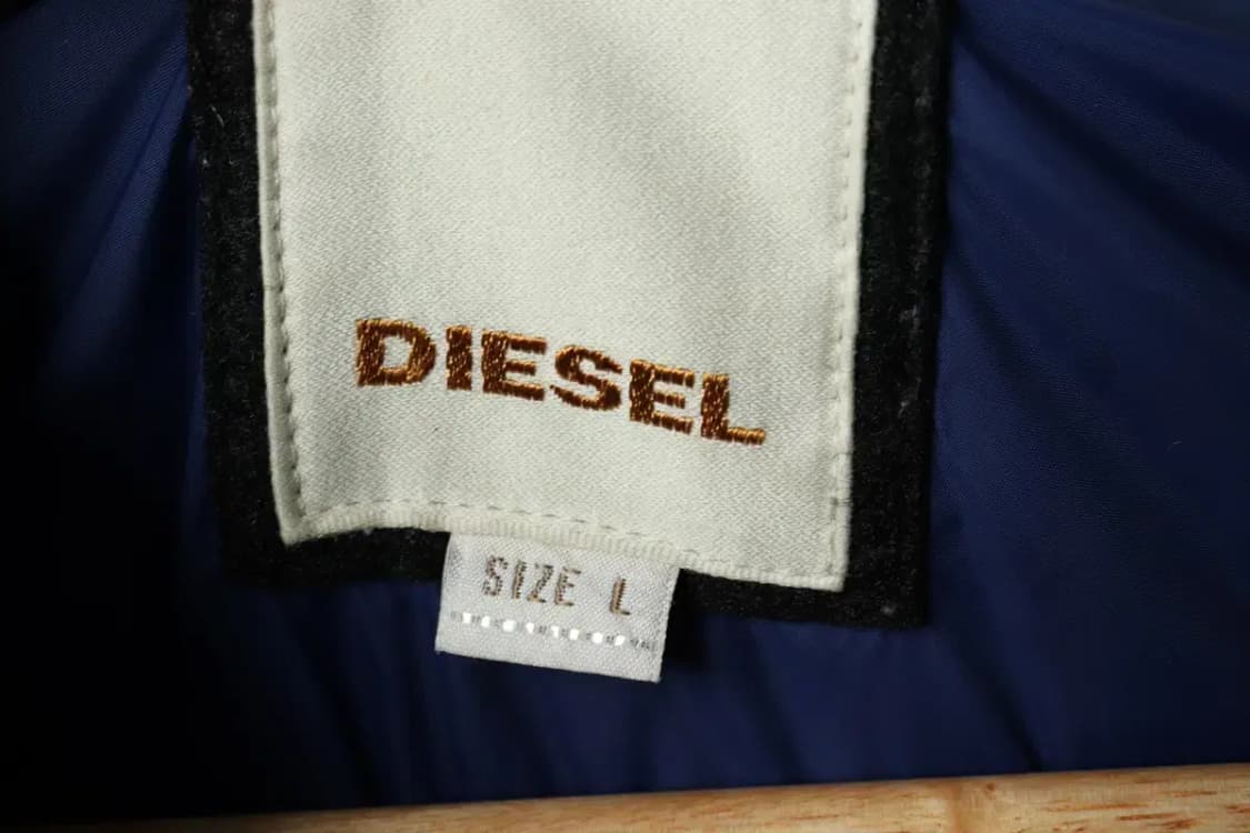 (L-XL) 디젤 패딩 점퍼자켓 블루 포켓 올드스쿨-15EA3 상품이미지6