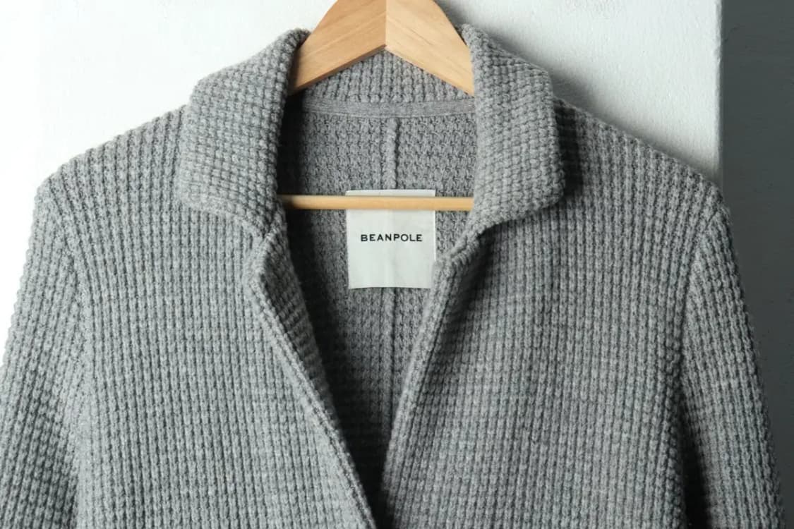 W(F) 빈폴 코트자켓 캐시미어 그레이 와플 니트-15EA6 상품이미지3