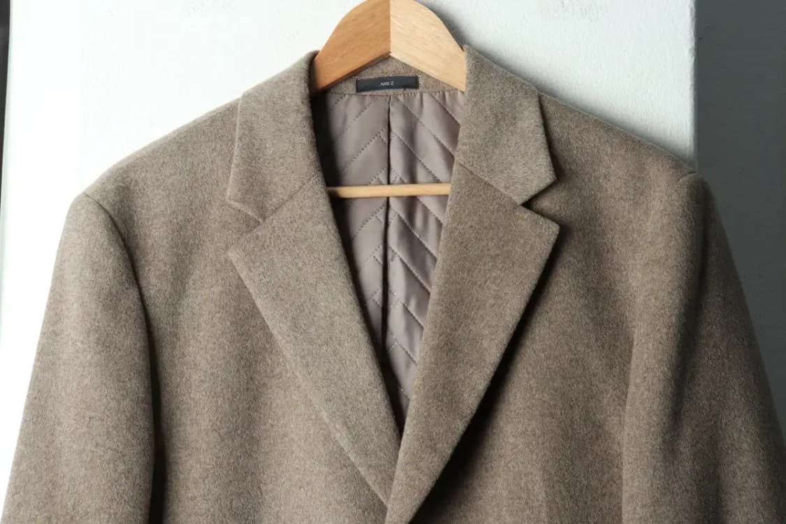 (L) 브랜드빈티지 코트자켓 앤드지 캐시미어 베이지-15EAA 상품이미지3