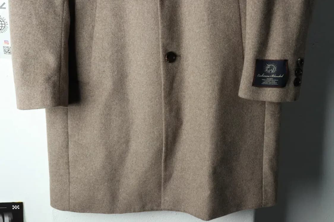 (L) 브랜드빈티지 코트자켓 앤드지 캐시미어 베이지-15EAA 상품이미지4