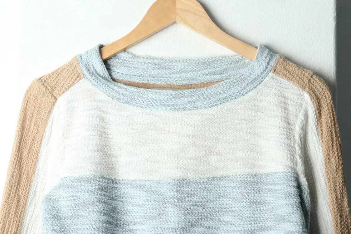 W(F) 마뗑킴 니트 연블루 크롭-15EAC 상품이미지3