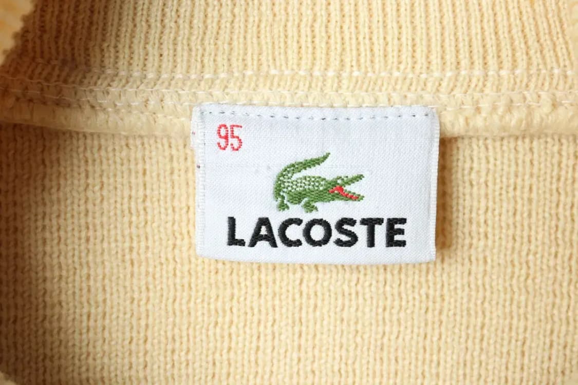 W(L) 라코스테 니트 반집업 노랑 울 희귀 매물-15EAD 상품이미지6