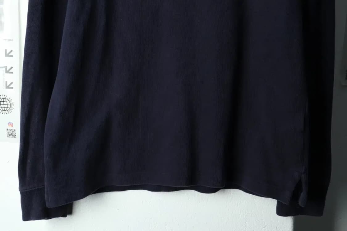 (S-M) 폴로 랄프로렌 니트 작은데미지 사용감 반집업 포니-15EB0 상품이미지4