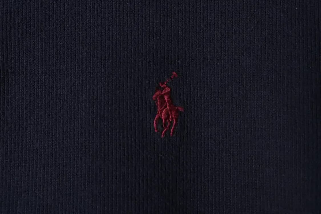 (S-M) 폴로 랄프로렌 니트 작은데미지 사용감 반집업 포니-15EB0 상품이미지5