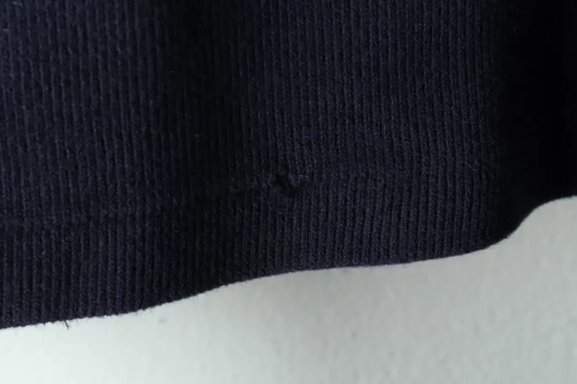 (S-M) 폴로 랄프로렌 니트 작은데미지 사용감 반집업 포니-15EB0 상품이미지6