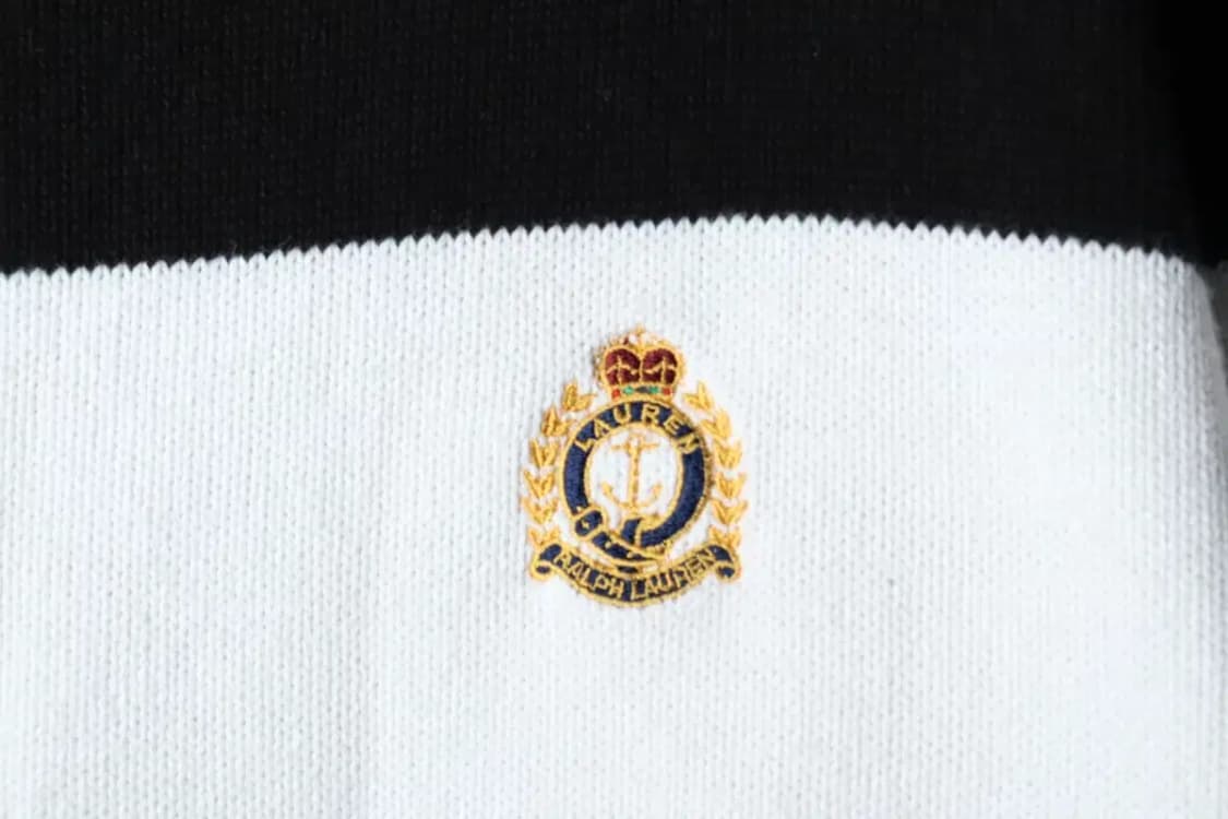 W(XL) 폴로 랄프로렌 니트 와이드넥 스트라이프 범고래-15EB1 상품이미지5