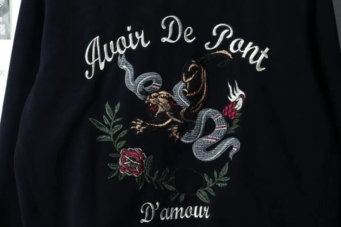 W(S) 시스템 맨투맨 티셔츠 한섬 스웨이드 자수 한정판 매물-15EB4 상품이미지5