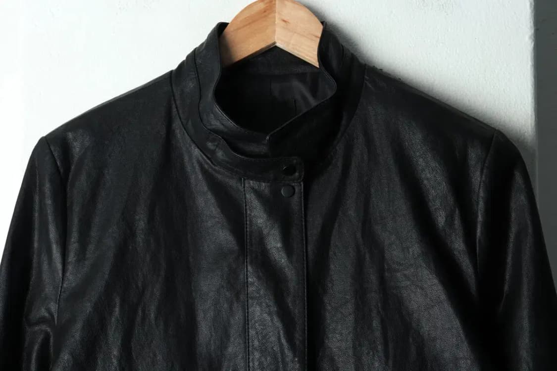 W(M) 오조크 집업 바람막이 점퍼자켓 레더 블랙 신상-15EB5 상품이미지3