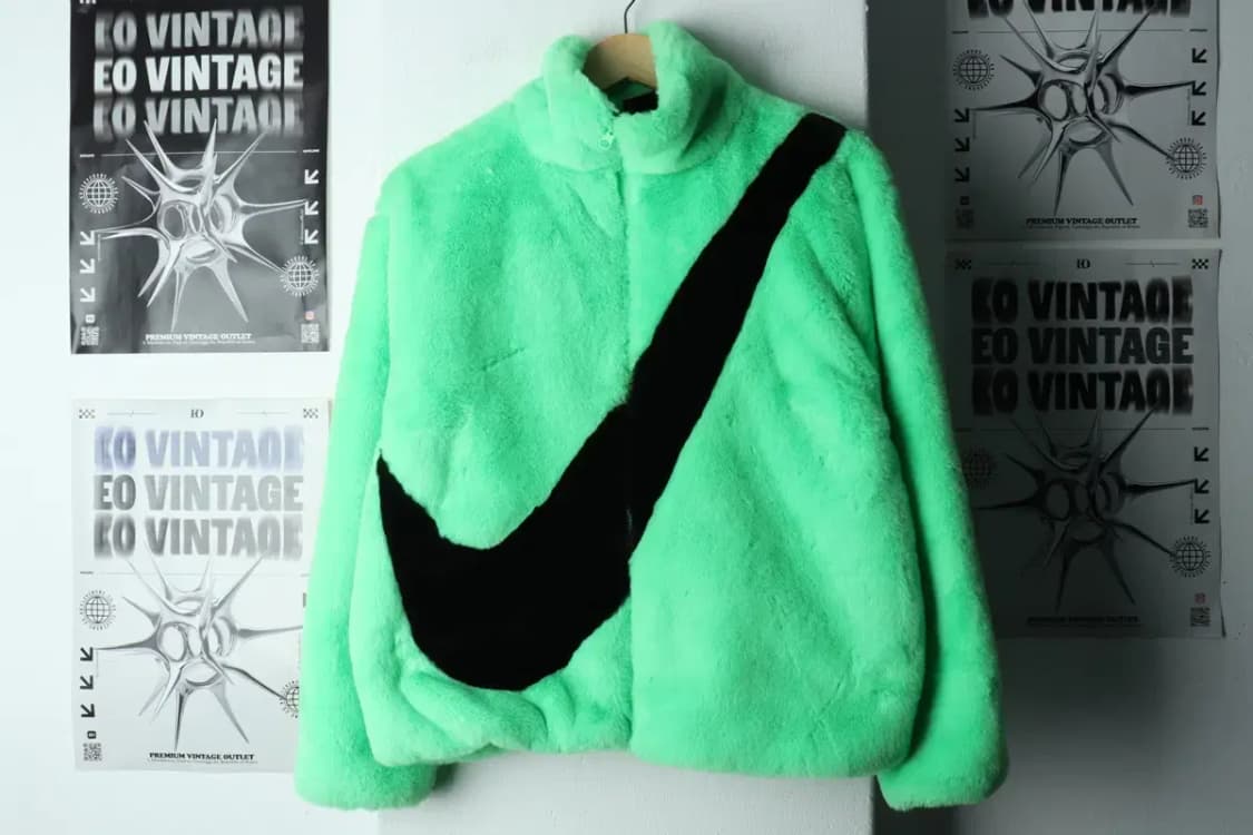 W(S) 나이키 집업 바람막이 점퍼자켓 빅스우시 연그린 퍼-15EB7 상품이미지2