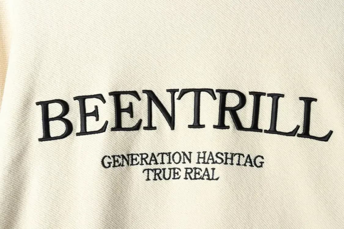 (L-2XL) 빈트릴 맨투맨 티셔츠 베이지 유니크-15EB8 상품이미지5