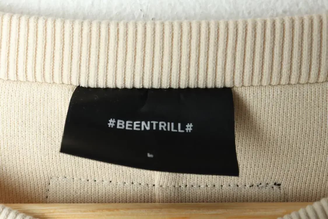 (L-2XL) 빈트릴 맨투맨 티셔츠 베이지 유니크-15EB8 상품이미지7