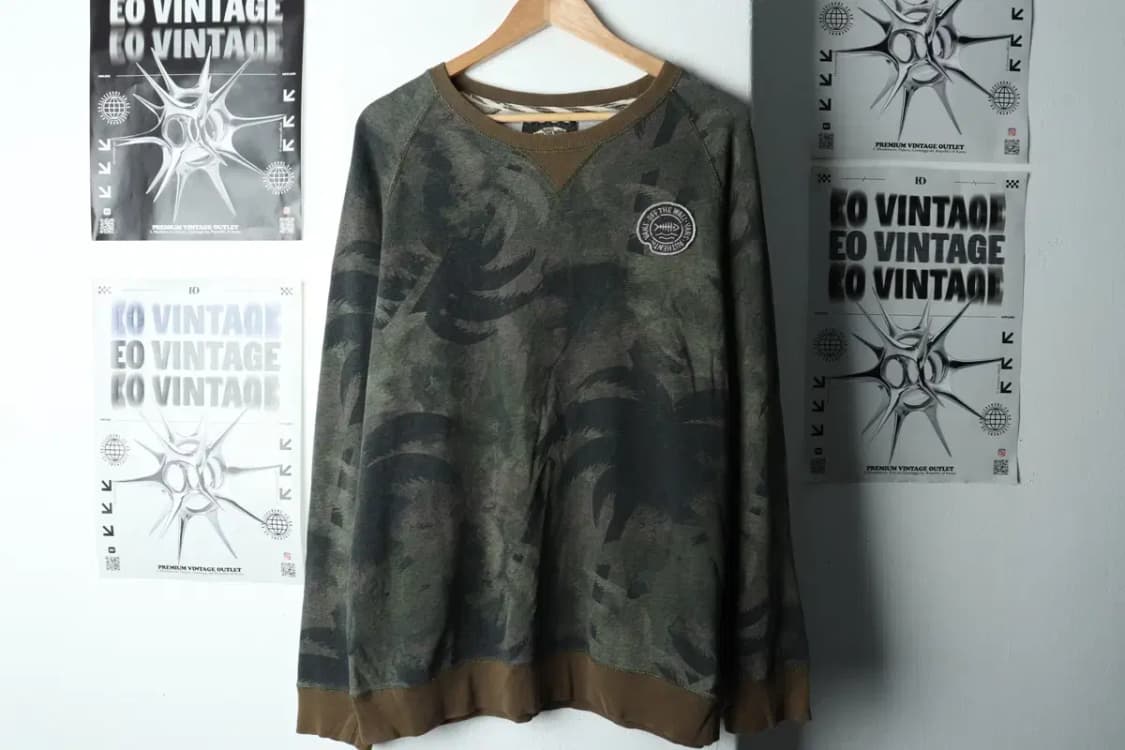 (L-XL) 반스 긴팔티셔츠 카모 야자수 한정판 스트릿무드-15EBA 상품이미지2