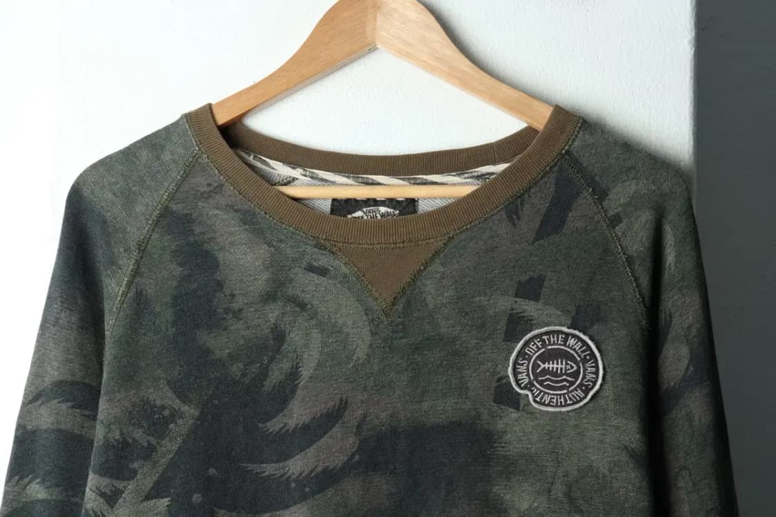 (L-XL) 반스 긴팔티셔츠 카모 야자수 한정판 스트릿무드-15EBA 상품이미지3