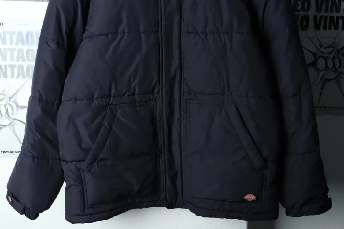 (L-XL) 디키즈 패딩 점퍼자켓 네이비 올드스쿨-15F34 상품이미지4