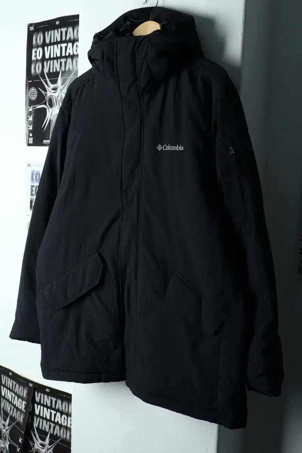 (2XL) 컬럼비아 패딩 점퍼자켓 빅사이즈 네이비 롱-15F36 상품이미지1