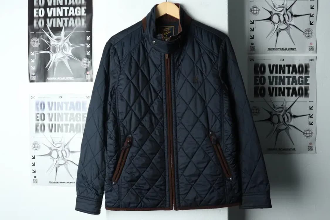 (L) 빈폴 패딩 점퍼자켓 퀄팅 네이비 누빔-15F38 상품이미지2