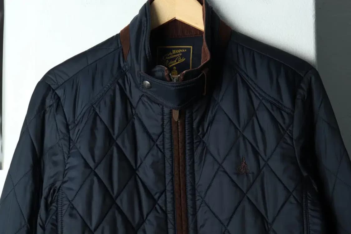 (L) 빈폴 패딩 점퍼자켓 퀄팅 네이비 누빔-15F38 상품이미지3