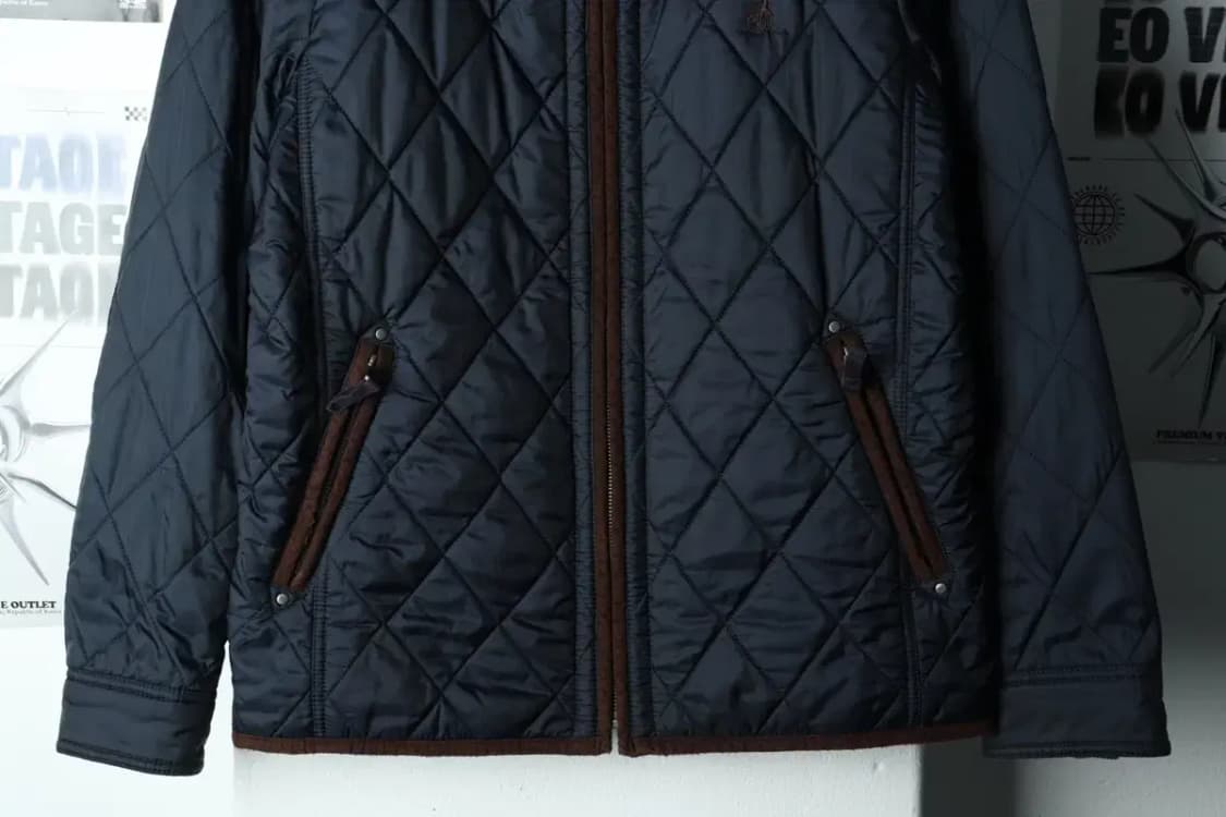 (L) 빈폴 패딩 점퍼자켓 퀄팅 네이비 누빔-15F38 상품이미지4