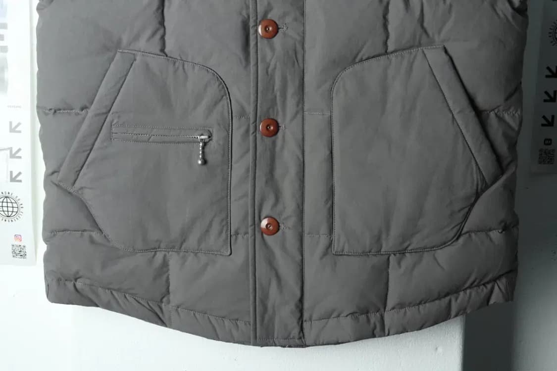 (L-XL) 커버낫 패딩 점퍼자켓 조끼 덕다운 그레이-15F39 상품이미지4