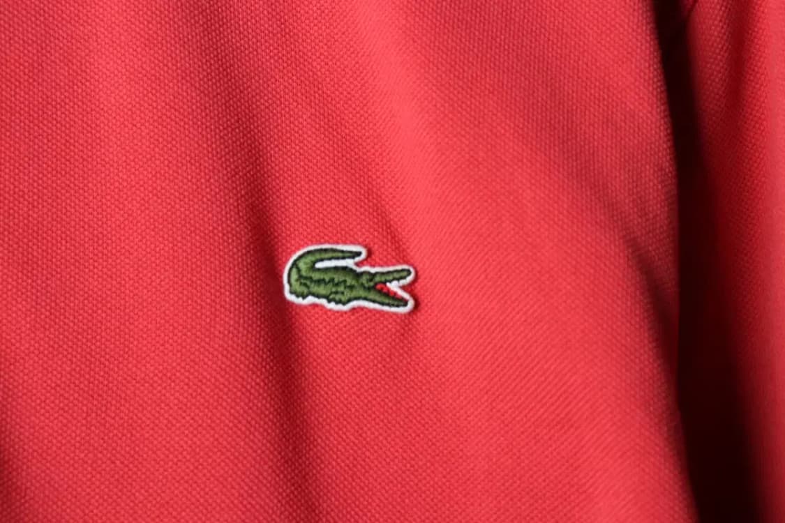 (L) 라코스테 카라 긴팔티셔츠 레드 올드스쿨-15F3B 상품이미지5