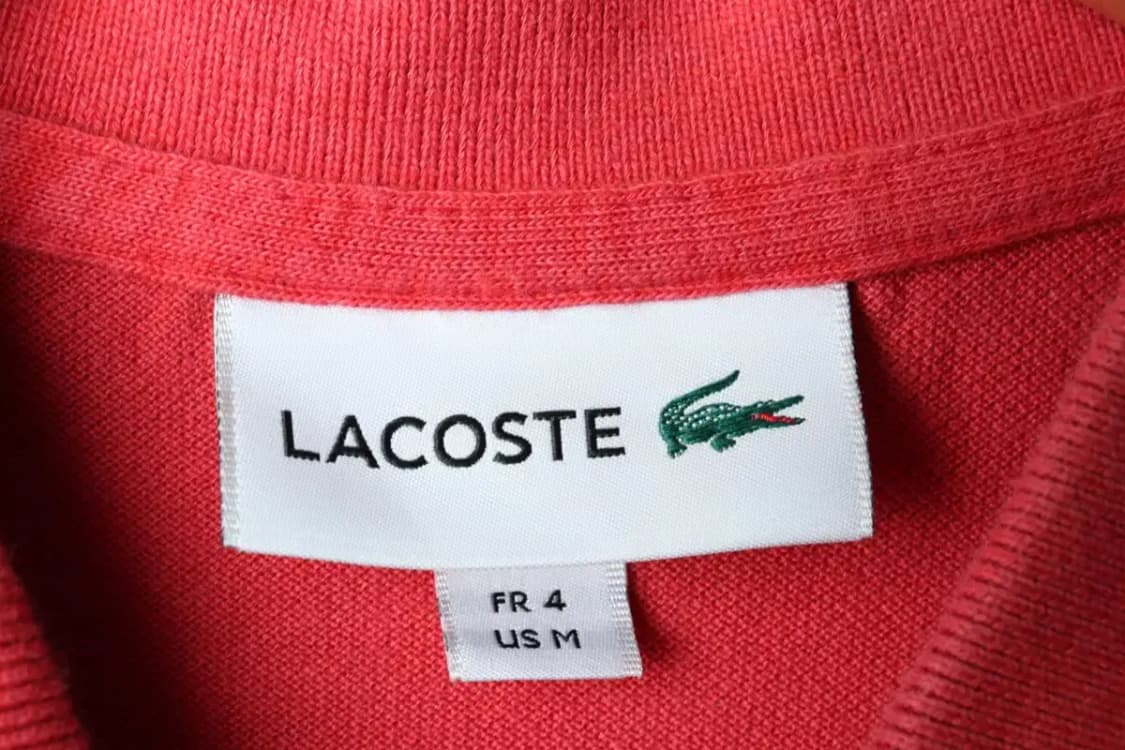 (L) 라코스테 카라 긴팔티셔츠 레드 올드스쿨-15F3B 상품이미지6